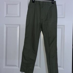 The Scriped green jeans